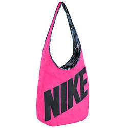 Nike Graphic Reversible Tote Bag, Pink/Black
